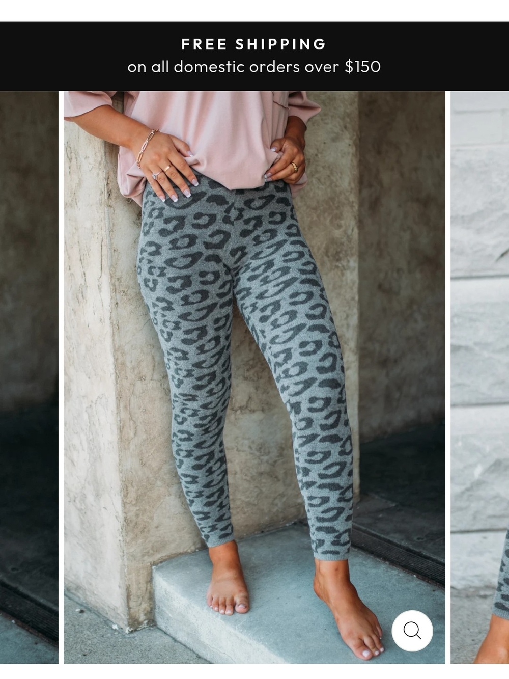 Barefoot Dreams cozychic Ultra Light    Leopard   Knit Jeggings
